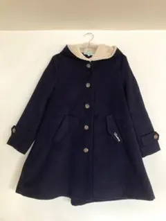 リンジィ Lindsay コート 150 ネイビー Aライン フード付き 濃紺