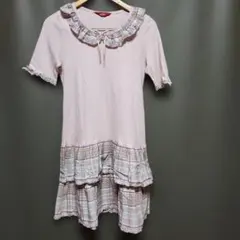 PINK HOUSE ピンクハウス 半袖 チュニック チェックフリル❤️のサムネイル