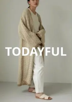 美品 Knit Jacquard Gown/TODAYFULのサムネイル