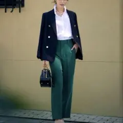 23区 30【CLASSY.掲載】トリアセダブルクロス ストレートパンツ