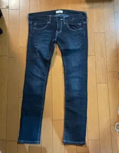 Sサイズ　レピピアルマリオ　サロペット　スキニージーンズ　ブラックデニム