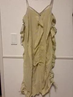 BASE MARK キャミワンピース イエロー