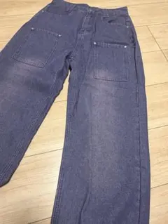 パープル デニムパンツ ストレートパンツのサムネイル