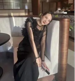 andresd パールビスチェドレス　オケージョンドレス　ブラック M