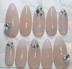 最安値　即購入ok!!ネイルチップ　ベイビーブーマー　ピンクベージュNo.19