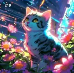 ダイヤモンドアート　猫219