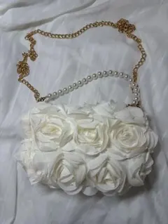 3/31削除‼️ パーティーバッグ フラワー 花 ゴールド