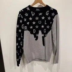 DGLR 星柄 ドリップデザイン ニット L