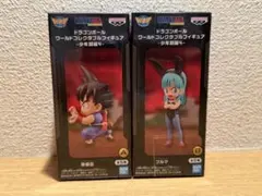 ドラゴンボール ワールドコレクタブルフィギュア-少年期編4 孫悟空 ブルマ 2個のサムネイル