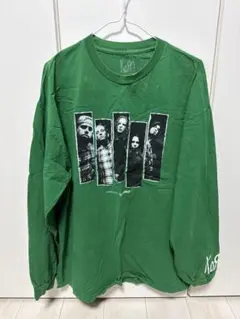 Korn グリーン ロングスリーブ Tシャツ XL