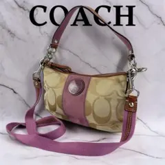 COACH コーチ シグネチャー ワンショルダー 2way ハーフムーン y2k COACH シグネチャー ワンショルダー 2way ハーフムーン y2k - メルカリ