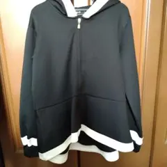 Rady フード付き黒ジップアップパーカー