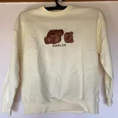 AMBLER クマ刺繍 トレーナー Mサイズ