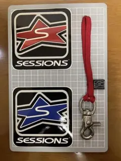 SESSIONS キーリング ステッカー2枚セット