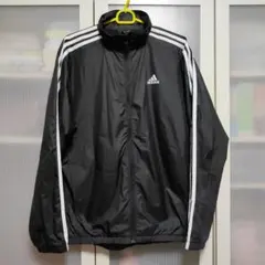 6108 アディダス ウィンドブレーカー　レディースLサイズ 裏起毛