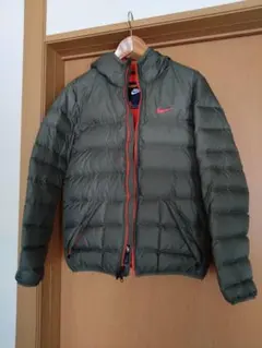 NIKE ダウンジャケット カーキ オレンジ Mサイズ