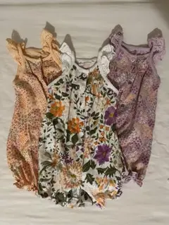 next ロンパース　女の子　新生児　3枚セット