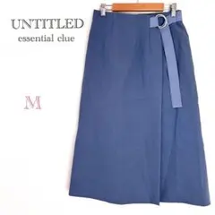 ▼アンタイトル【M】膝丈スカート フロントスリット入り ベスト付き 日本製
