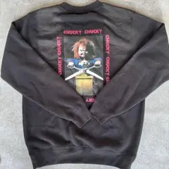 CHUCKY バックプリント スウェット L ブラック