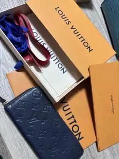 ☆希少美品☆ルイヴィトン 長財布 ポルトフォイユブラザ ネイビー