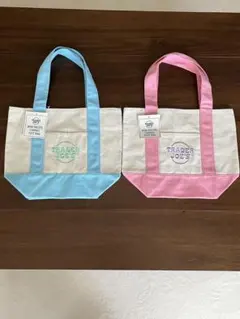 TRADER JOE'S ミニパステルキャンバストートバッグセット