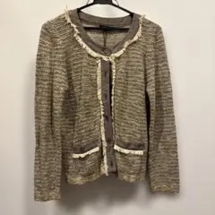 FRAGILE ノーカラージャケット 38サイズ ブラウン系のサムネイル