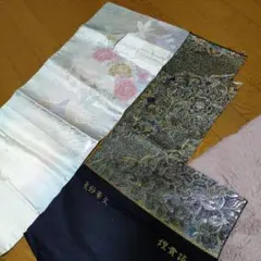 断捨離中につき3月中の出品です。 着物　帯　はぎれ