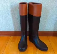 訳あり　レインブーツ　ジョッキーブーツタイプ　ツートンカラー　М