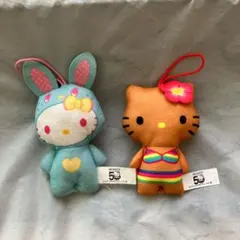 ハローキティ Hellokitty ぬいぐるみ カラフルバニー サマー