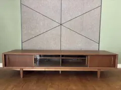 クラッシュゲート テスト 天然木 オーク テレビボード 幅180 廃盤品