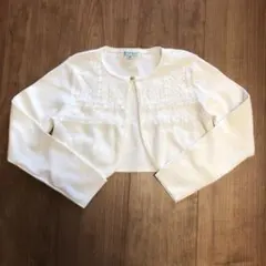 TOCCA 120cm カーディガン ボレロ 白