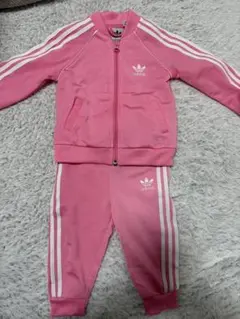 adidas ベビー ジャージ ピンク