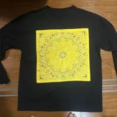 TAIN DOUBLE PUSH 長袖カットソー ブラック