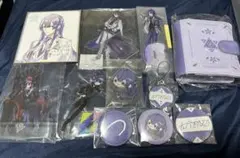 にじさんじ　長尾景　アクリルスタンド　缶バッジ　チャーム　色紙　セット