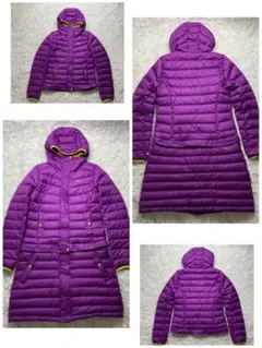 美品✨プーマ PUMA ベンチコート ダウン パープル イエロー 2way M