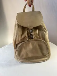 本革 レザー リュック バックパック ベージュ