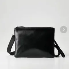 tk.TAKEO KIKUCHI レザー2wayサコッシュバッグ ブラック