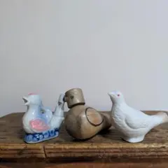 【昭和　レトロ】水笛　鳥笛　鳩笛　3点セット　郷土玩具のサムネイル