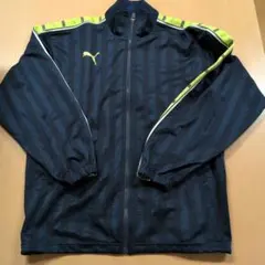 輸入品　PUMA ストライプジャージ S-M ネイビー