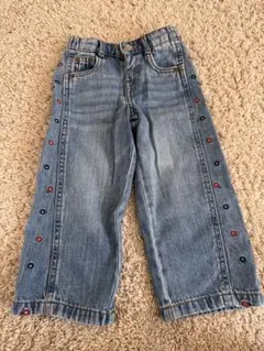 ZARAキッズ花刺繍デニム