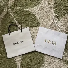 CHANEL & DIOR ショップ袋 2点セット