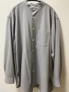 GU 長袖シャツ　ノーカラーシャツ　M