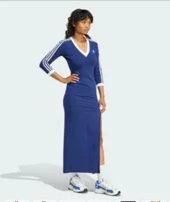 adidasアディカラー クラシック スリーストライプス マキシワンピース
