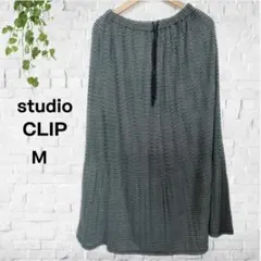 studioCLIP 小花柄　プリーツロングスカート　総ゴム