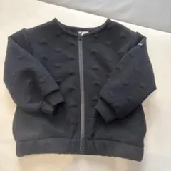 petit main ハート模様 アウター ブラック