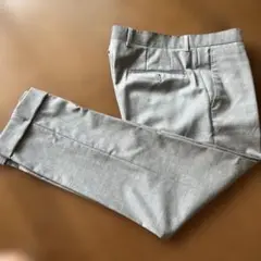 イタリア製　ライトグレー　ウールパンツ