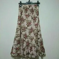 ◆レストローズ◆薔薇柄ロングスカート◆のサムネイル
