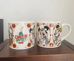 【2個セット】ディズニー　クリスマスファンタジー マグカップ 2006年