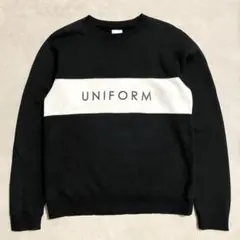 uniform experiment カラーブロック クルーネックスウェットのサムネイル