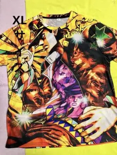 【新品未使用】ジョジョの奇妙な冒険/Tシャツ/XL/派手柄/空条承太郎/jojo